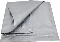 Zaščitna ponjava UV 4 × 5 m, 80 g/m², srebrna