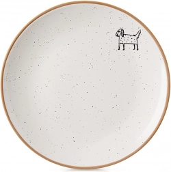 Keramični desertni krožnik bež 20 cm