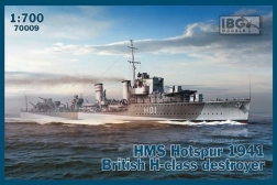 Plastični model ladje HMS Hotspur (1941) – rušilec razreda H