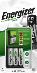 Polnilnik ENERGIZER Maxi z baterijami AA 2000 mAh (4 kosi)