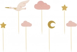 Dekoracija za mafine – štorklja