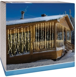 Zunanja svetlobna viseča ledena zavesa 240 LED 2 m