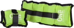 Uteži za zapestja in gležnje ONE FITNESS WW02 2 × 1,5 kg – zelene