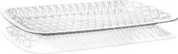 Plastičen pladenj Accasa z imitacijo stekla 41 × 27 × 2 cm, prozoren