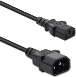 Napajalni kabel za UPS IEC C13/C14 3×1,0 mm² 1,5 m