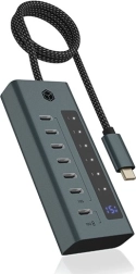 USB‑C hub 7× USB 3.2 Gen 2 z zaslonom in 36W napajanjem