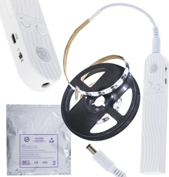 LED trak s senzorjem gibanja, 1 m, hladno bela, napajanje USB/AAA
