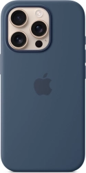 Silikonski ovitek MagSafe za iPhone 16 Pro – denim