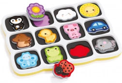 Quercetti Smart Puzzle Magnetico: Barve in Prve Besede