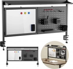 namizni organizator z magnetno tablo in perforirano ploščo