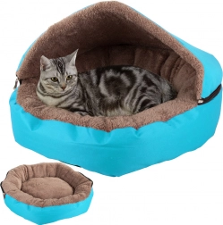 Posteljica za mačke in male pse z odstranljivo strešico – Hišica