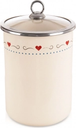 Emajlirana posoda za živila s steklenim pokrovom TONCA 1,9 l