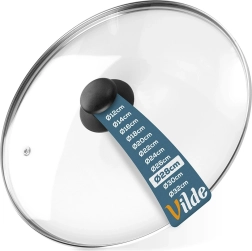 Steklen pokrov 28 cm z odzračevalnim ventilom