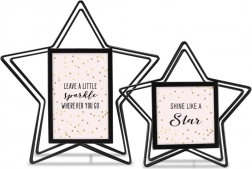 Set 2 okvirjev 10x10 in 10x15 Stella črna