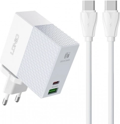 Polnilnik LDNIO 65W z USB in USB‑C priključki