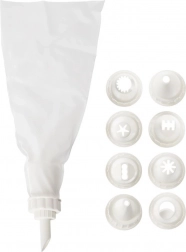 Cukrarska vrečka z 9 nastavki za okraševanje 26 cm