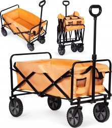Zložljiv transportni voziček MultiGarden 47x105 cm, oranžen