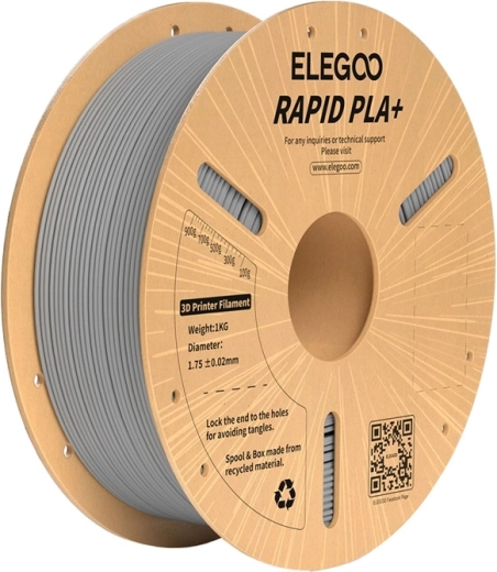 Filament ELEGOO Rapid PLA+ siv 1,75 mm 1 kg