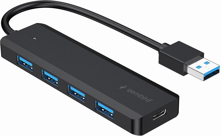 4‑portni USB 3.1 hub z zunanjim napajanjem prek USB‑C