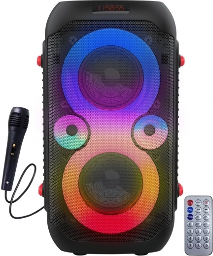 Prenosni Bluetooth zvočnik z LED osvetlitvijo za karaoke