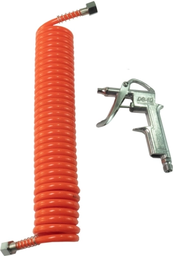 Pneumatic air blow gun with 5 m PU hose