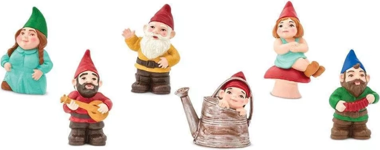 6 ročno poslikanih figuric v eni tubi