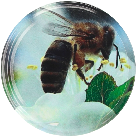 Twist-Off Canning Lid 82/6, Bee on a Flower - 750 pcs