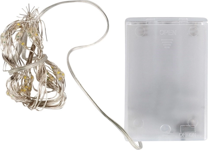 Delicate micro LEDs on a thin silver wire