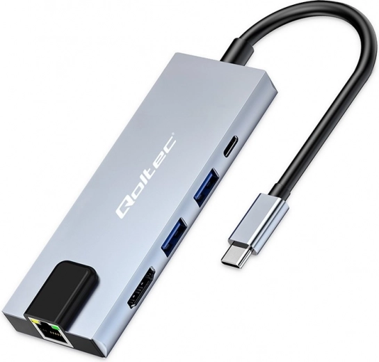 USB-C hub 5 v 1 s Power Delivery 100 W, HDMI in 2x USB
