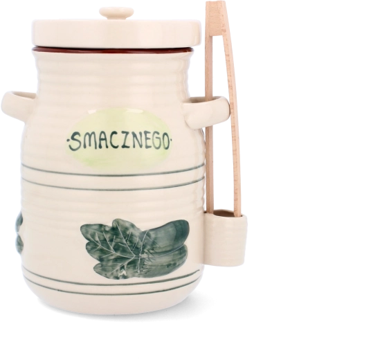 Keramična posoda za fermentacijo z najsnikom in kleščami 3,5 l