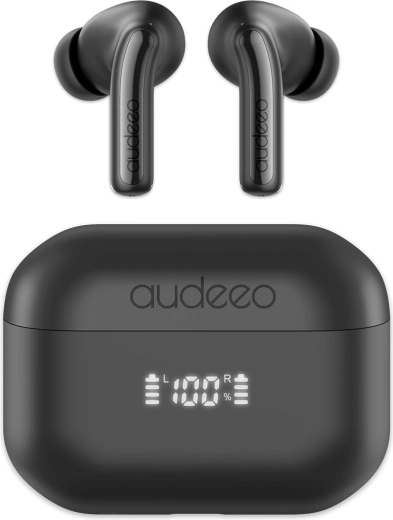 Brezžične slušalke TWS Novatune črne z ANC