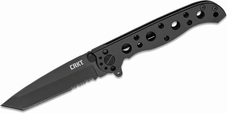 CRKT M16-10KS taktični žepni nož 7,6 cm, povsem črn, nerjaveče jeklo