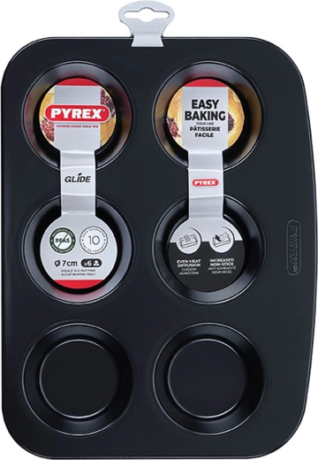 Pekač za mafine PYREX, 6 kosov, 6 × 3,5 cm