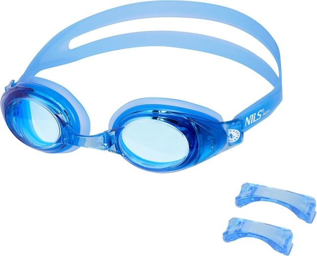 Plavalna očala NILS Aqua modra z anti-fog in UV zaščito