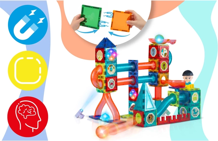 Magnetic connections and easy assembly