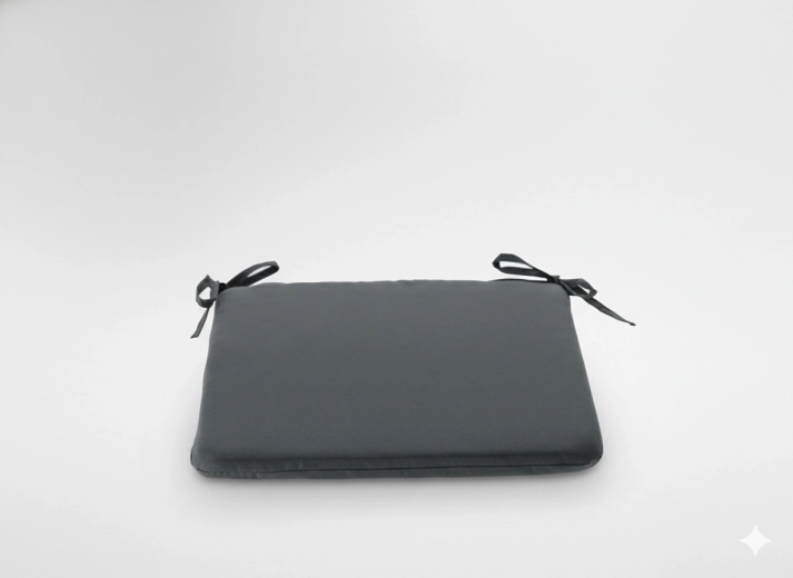 Blazina za stol 40 × 40 × 3 cm temno siva