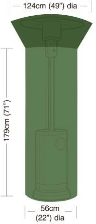 Zaščitna ponjava za vrtni grelnik iz PE, zelena