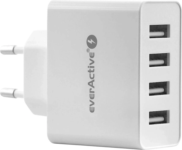 Pametni polnilnik 4x USB 5A Iq White
