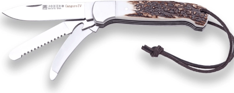Multifunkcijski lovski nož Joker Canguro 4 usos, rog, 8,5 cm