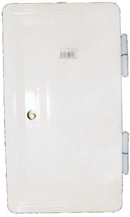 Dvojna dimniška vratca bela 160 × 320 mm