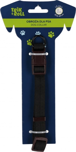 Black Adjustable Dog Collar