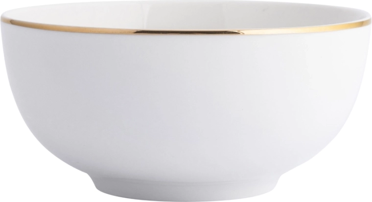 Bella zlata linija porcelanasta skleda 14 cm 630 ml kremna