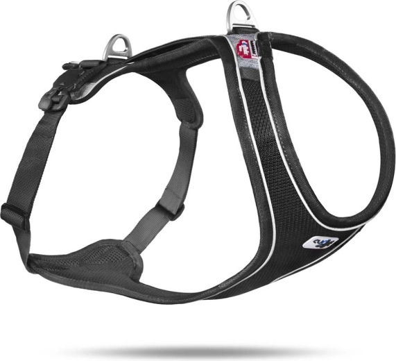 Pasji oprsnik Curli Belka Comfort črn, velikost L (25–35 kg)