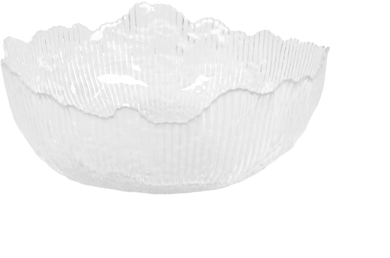 Steklena skleda za solato Edges kvadratna 20 × 20 cm