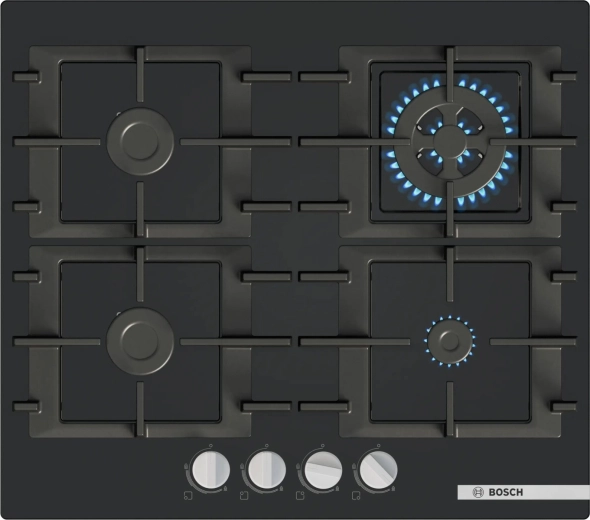 Bosch gas hob with wok burner