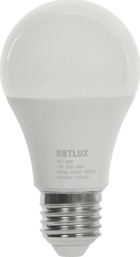 RETLUX LED bulb A60 E27 7 W daylight white