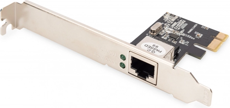 Žična PCIe gigabitna omrežna kartica 10/100/1000 Mb/s z nizkim profilom