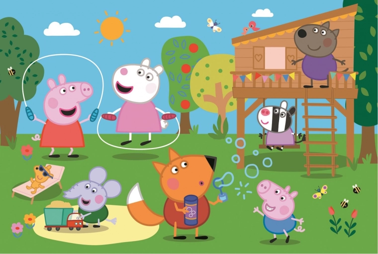 Puzzle Trefl Pujsa Peppa 24 Maxi Zabava na travniku