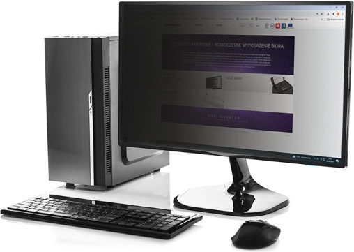 zasebni filter Qoltec za monitor 23" 16:9 z zaščito zasebnosti in modre svetlobe