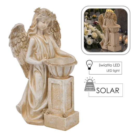 Angel with decorative bowl